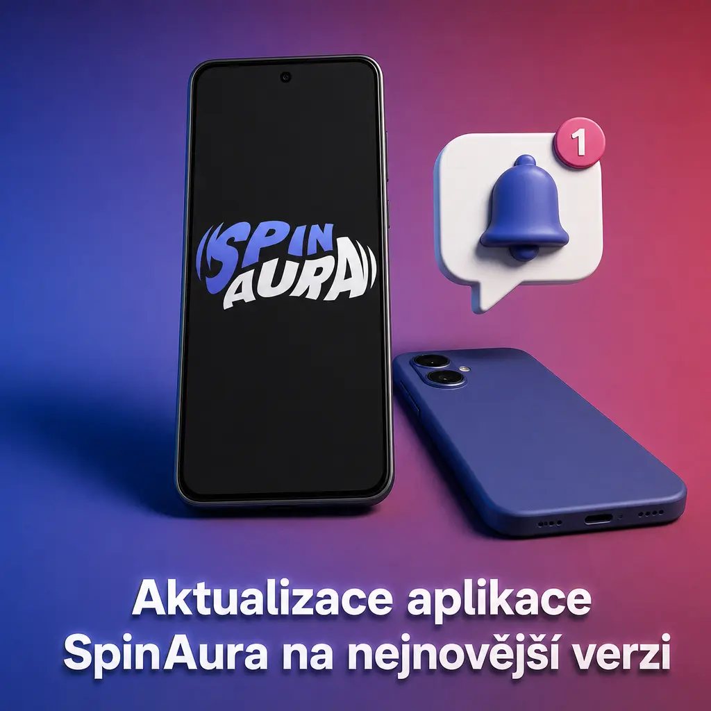 Aktualizace aplikace SpinAura na verzi 3.4.2 mimo Google Play, stažení přímo z webu a instalace nové verze