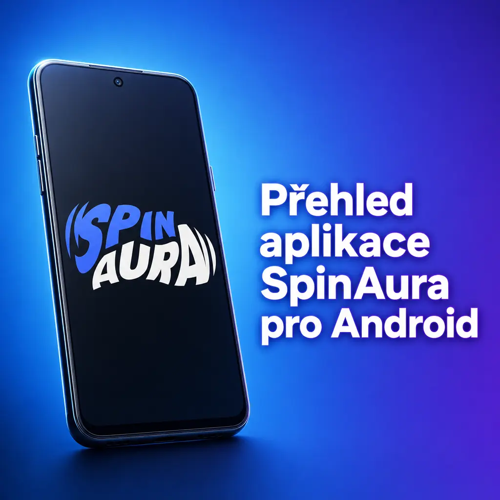 Přehled aplikace SpinAura pro Android – kasino a sportovní sázky, verze 3.4.2, licence Curaçao, bonusy a podpora 24/7