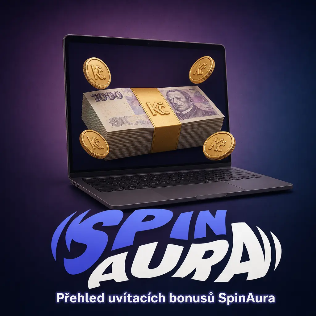 Tabulka uvítacího bonusu SpinAura: 100% bonus do 15 000 EUR, 350 free spinů, vklad od 20 EUR, protočení 35x.