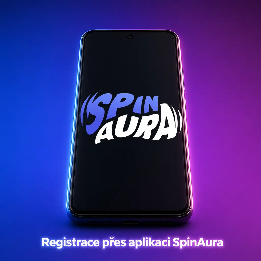 Registrace v aplikaci SpinAura – vytvoření účtu, ověření e-mailu a zadání bonusového kódu AURA