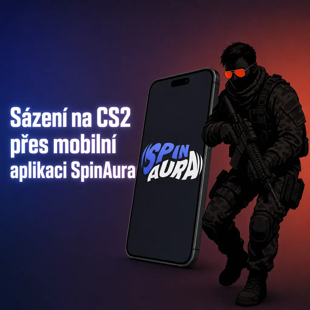 Mobilní aplikace SpinAura pro sázení na CS2 na iOS a Android zařízeních