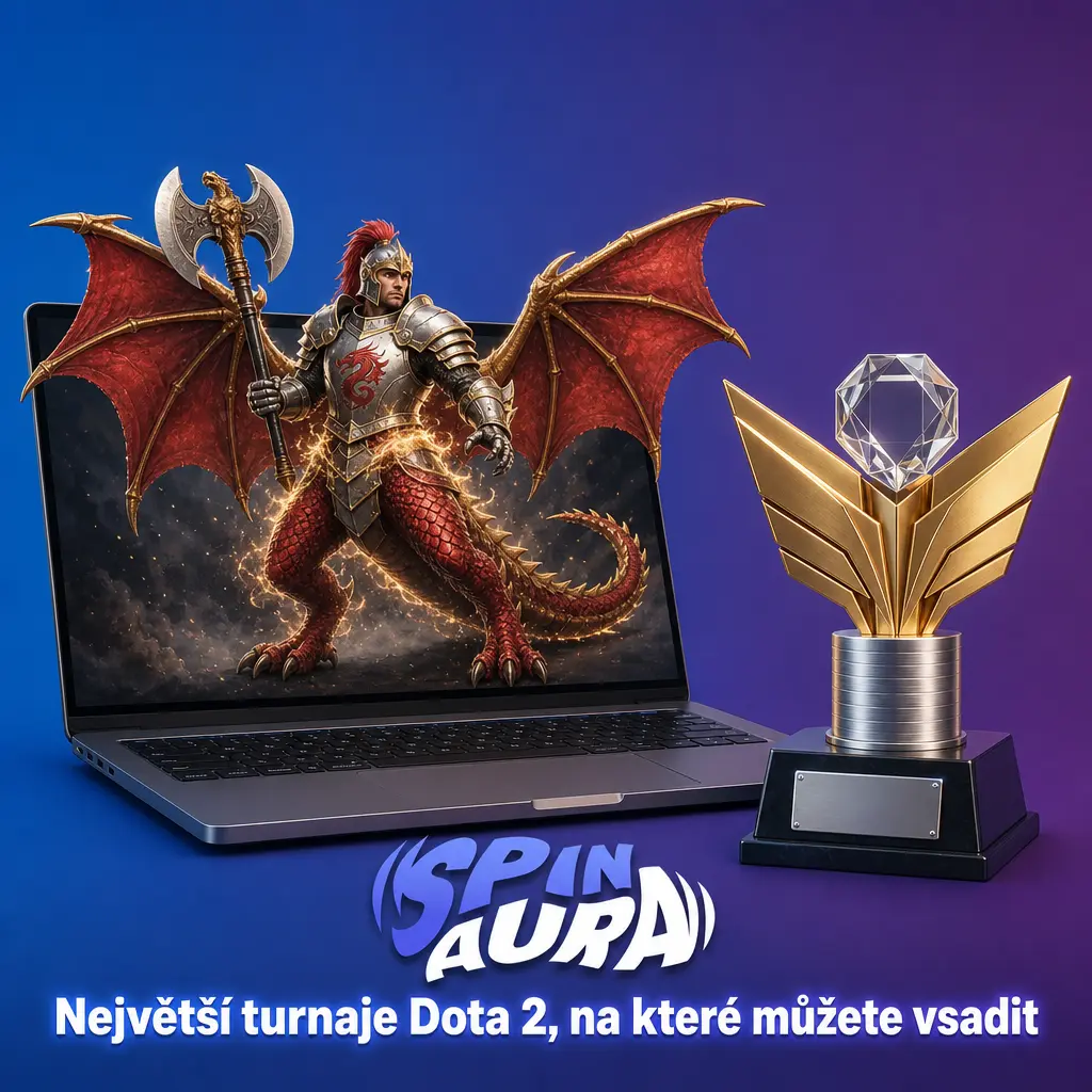 Největší turnaje Dota 2 jako The International, ESL One a BLAST Slam, na které lze vsadit na SpinAura.