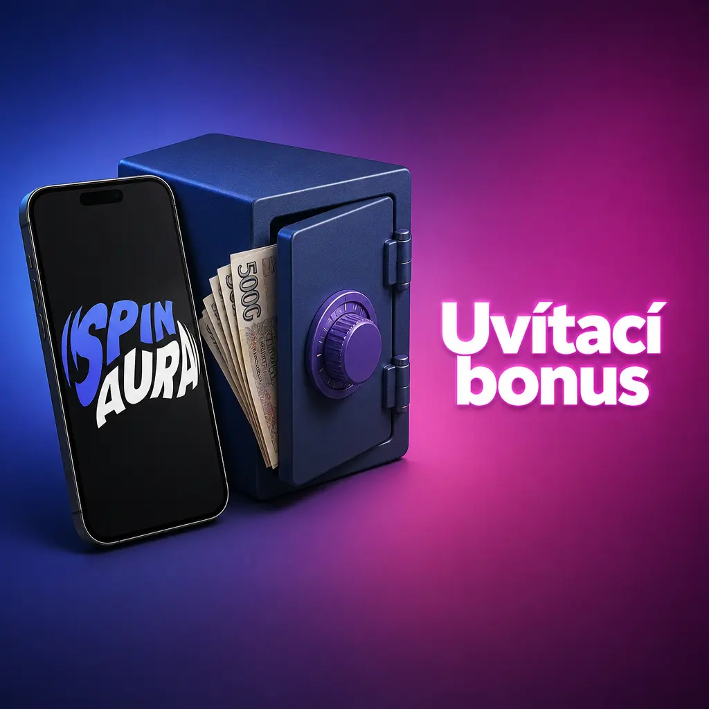 Uvítací bonus 100 % až 15 000 EUR + 350 free spinů, min. vklad 20 EUR, kód AURA, platnost 7 dní