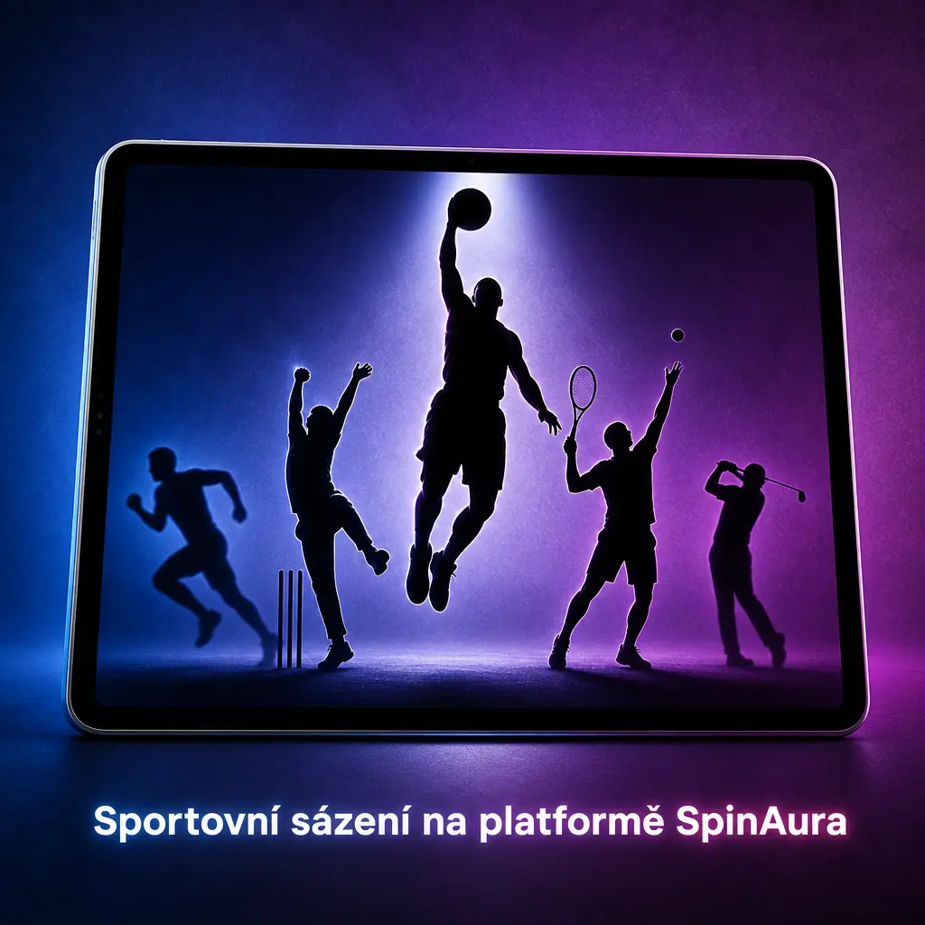 Sportovní sázení na platformě SpinAura – kurzy na fotbal, tenis, hokej a další odvětví