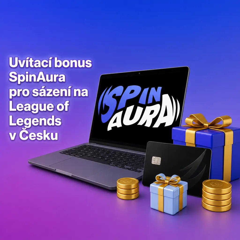 SpinAura uvítací bonus 100 % až 15 000 € a 350 free spinů pro sázky na League of Legends s kódem AURA.
