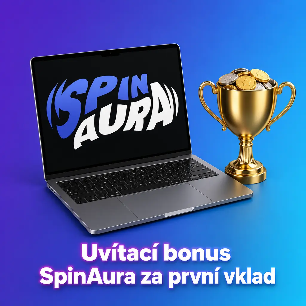 Uvítací bonus SpinAura: 100 % až do 15 000 EUR a 350 free spinů na Book of Dead po vložení kódu AURA.