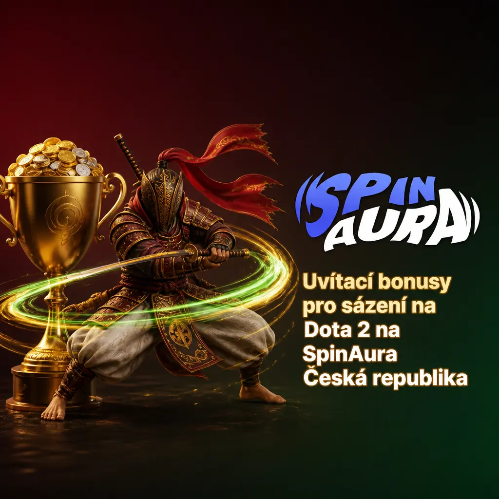 Uvítací bonus 100 % až 15 000 EUR + 350 Free Spins na SpinAura pro sázení na Dota 2 s kódem AURA