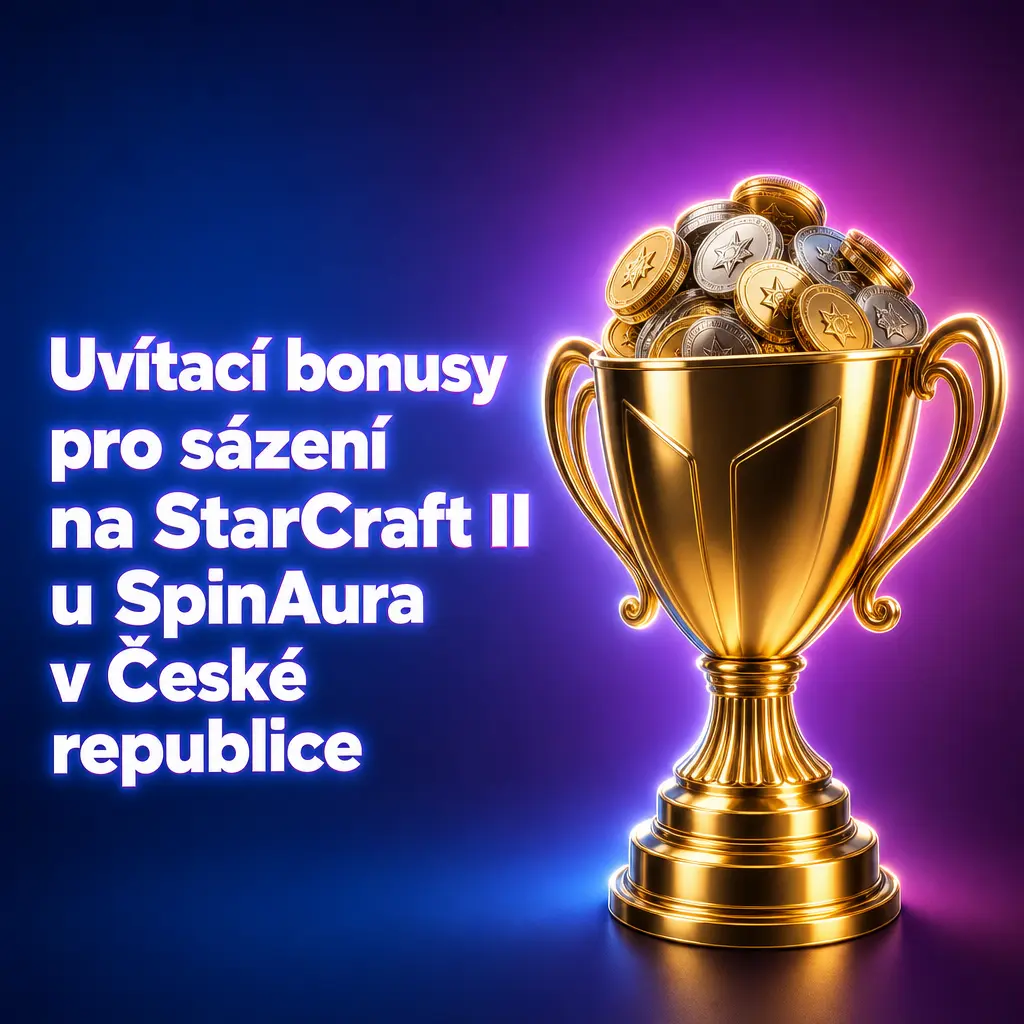 SpinAura uvítací bonus 100 % až 15 000 EUR a 350 Free Spinů pro sázení na StarCraft II v ČR, kód AURA