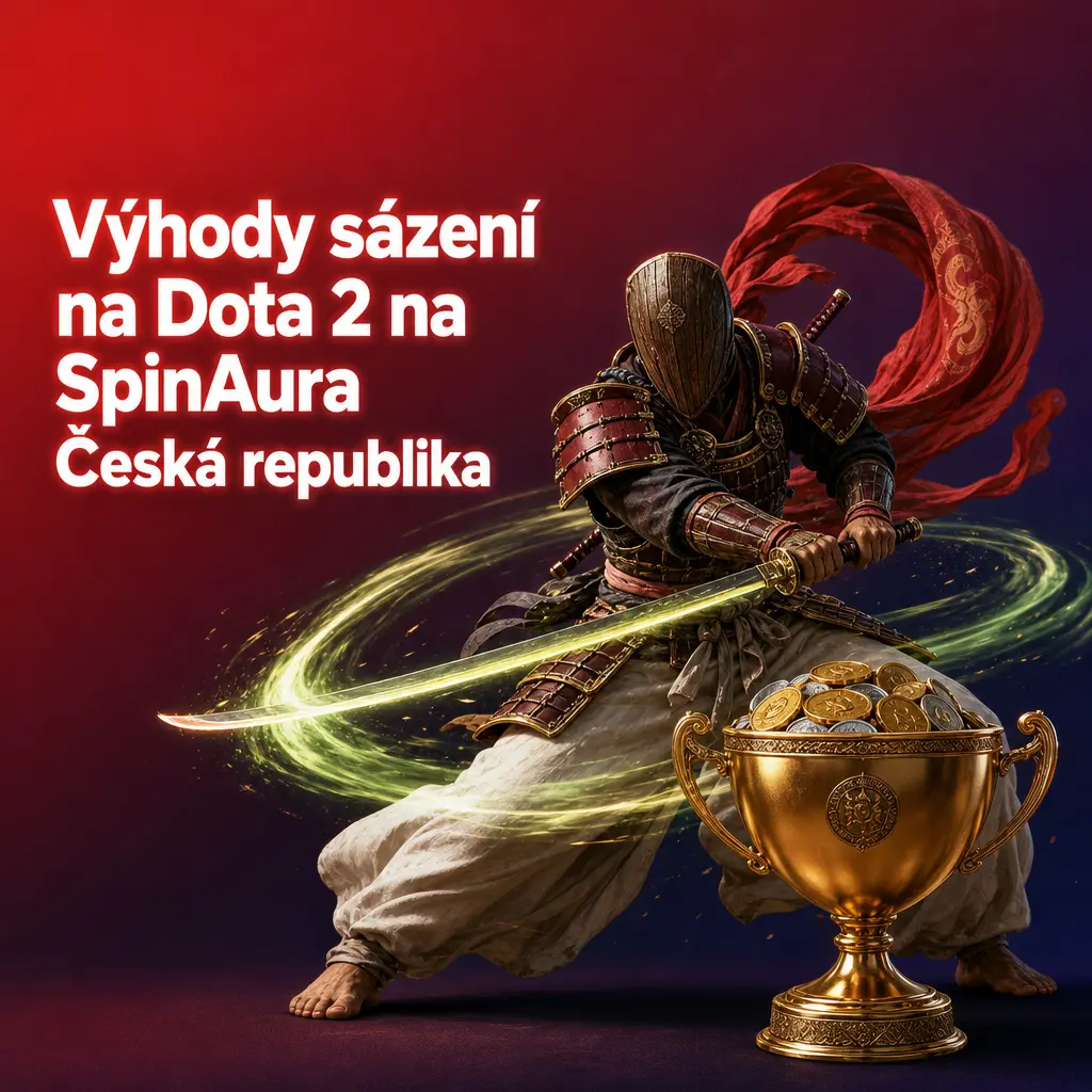Výhody sázení na Dota 2 na SpinAura: bonus 100 % do 15 000 EUR, platby pro ČR, podpora 24/7 a mobilní aplikace.