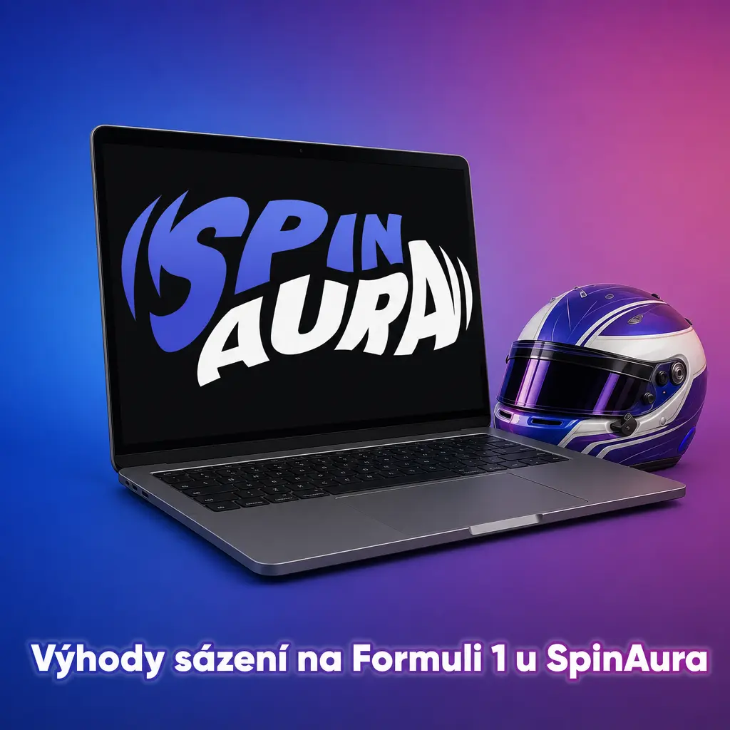 Výhody sázení na Formuli 1 u SpinAura: přes 150 trhů, živé kurzy, licence MF ČR a podpora v češtině.