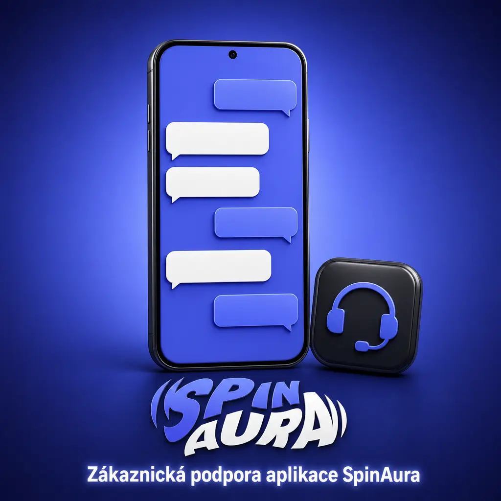 Zákaznická podpora aplikace SpinAura – živý chat 24/7, e-mail a centrum nápovědy s FAQ